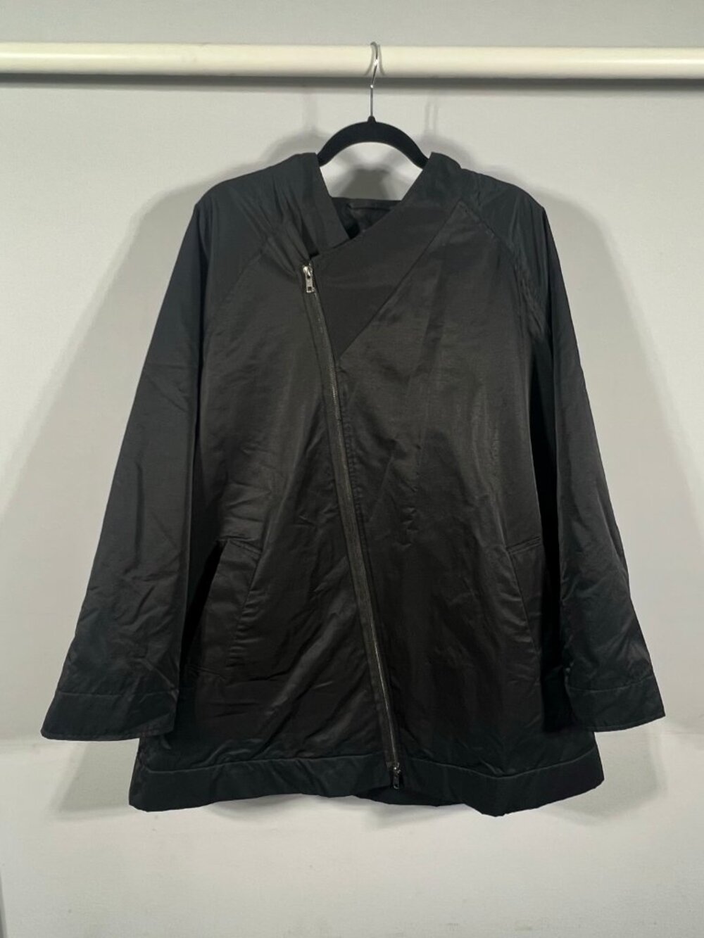 Eileen Fisher Jacket Womens Full Zip Asymmetrical XL Minimalist Lagenlook Luxe
